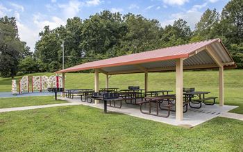 Picnic areas with covered pavilions
